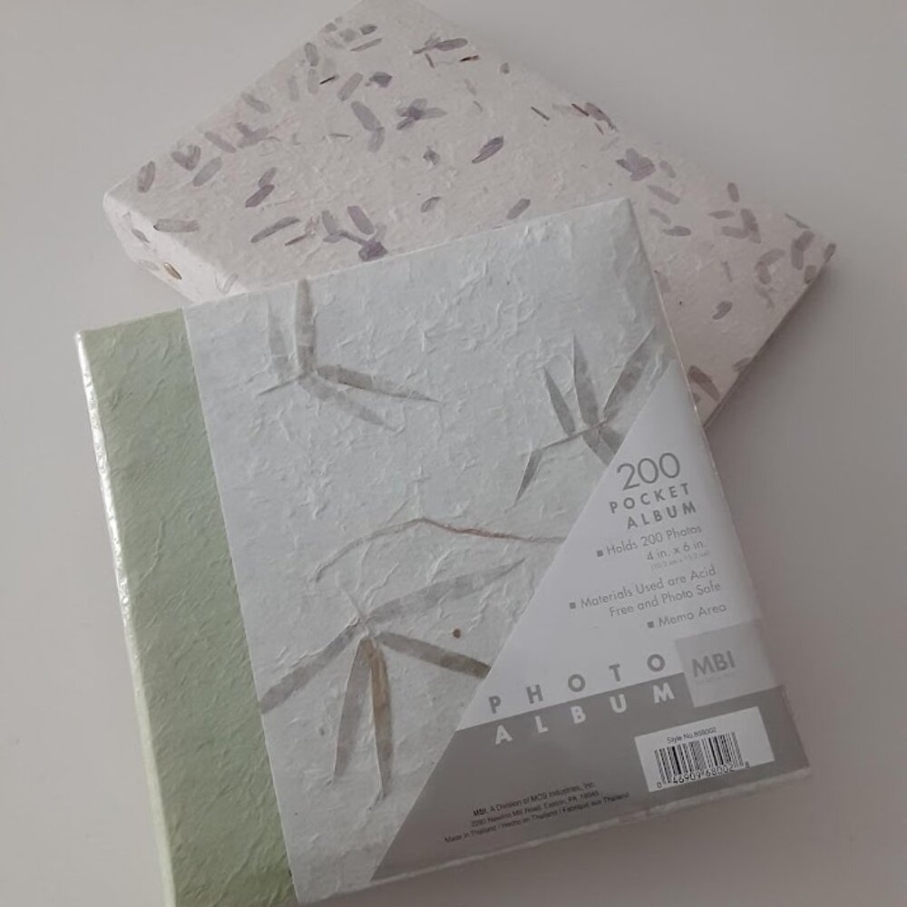 Fancy Photo Albums - set of (2) NEW